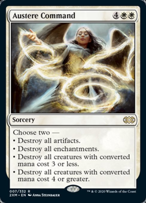 Austere Command (Double Masters) Light Play