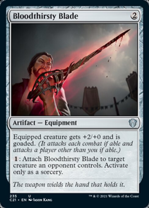 Bloodthirsty Blade (Commander 2021 Strixhaven) Light Play