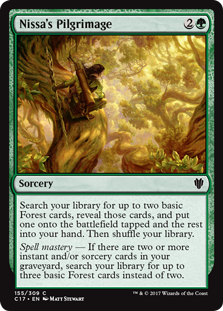 Nissa's Pilgrimage (Commander 2017) Light Play
