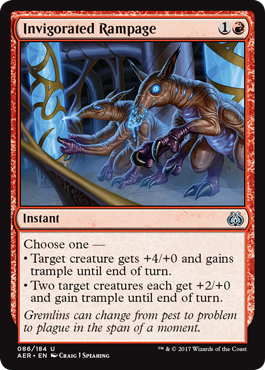 Invigorated Rampage (Aether Revolt) Light Play Foil