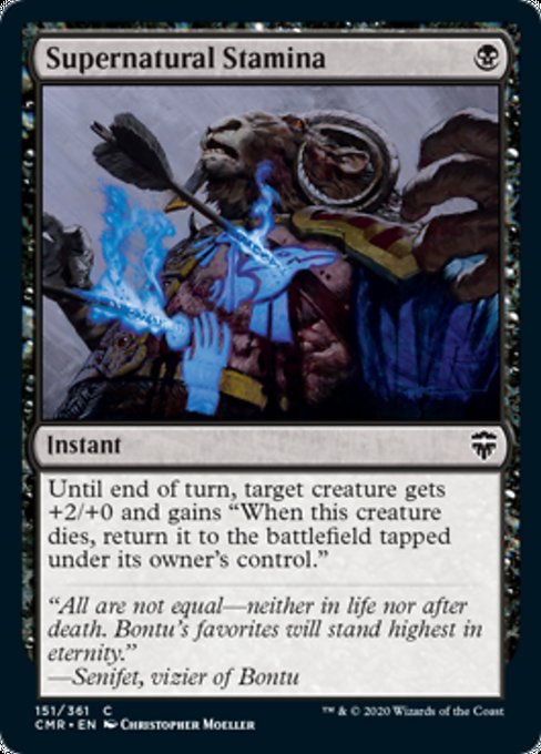 Supernatural Stamina (Commander Legends) Light Play Foil