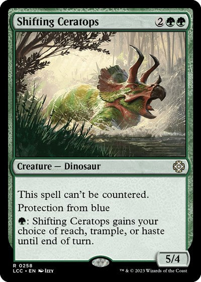 Shifting Ceratops (Commander: The Lost Caverns of Ixalan) Light Play
