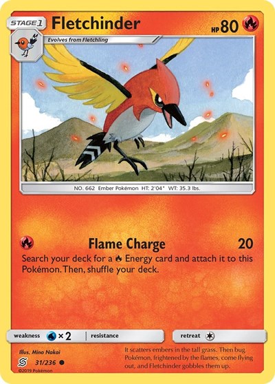 Fletchinder (SM - Unified Minds) Near Mint Reverse Holofoil