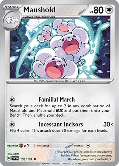 Maushold (SV08: Surging Sparks) Near Mint Reverse Holofoil