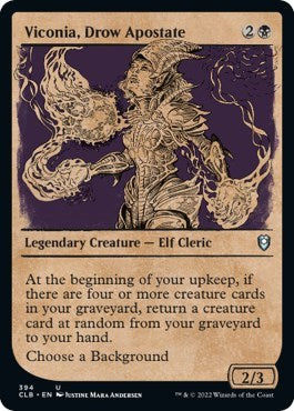 Viconia, Drow Apostate (Showcase) (Commander Legends: Battle for Baldur's Gate) Light Play Foil
