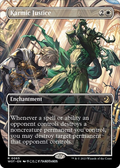 Karmic Justice (Anime Borderless) (Wilds of Eldraine: Enchanting Tales) Near Mint