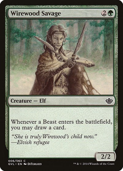 Wirewood Savage (Duel Decks: Anthology) Light Play