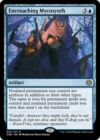 Encroaching Mycosynth (Phyrexia: All Will Be One) Light Play Foil
