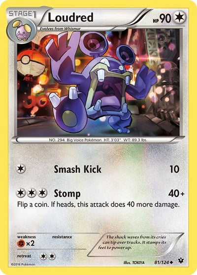 Loudred (XY - Fates Collide) Near Mint