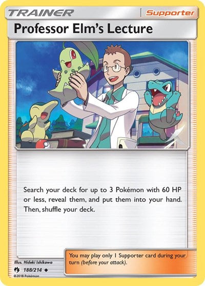 Professor Elm's Lecture (SM - Lost Thunder) Near Mint
