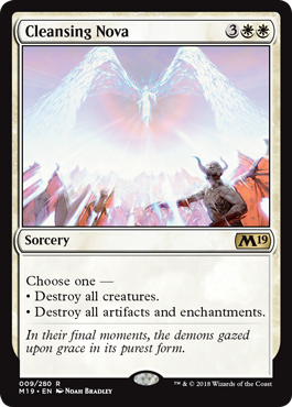 Cleansing Nova (Magic 2019 Core Set) Light Play Foil