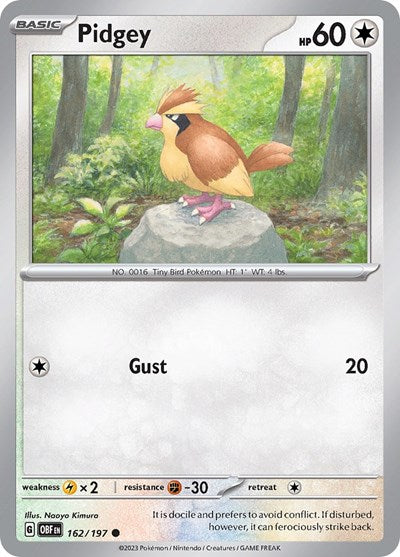 Pidgey (Scarlet and  Violet: Obsidian Flames) Near Mint