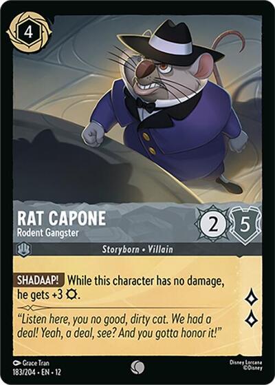Rat Capone - Rodent Gangster (Wilds Unknown) Near Mint