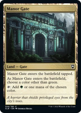 Manor Gate (Commander Legends: Battle for Baldur's Gate) Light Play Foil
