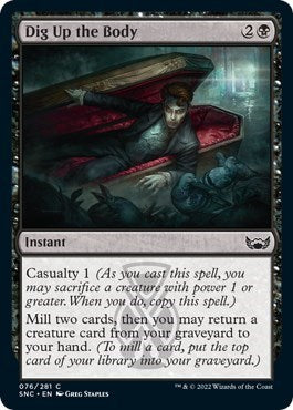 Dig Up the Body (Streets of New Capenna) Light Play Foil