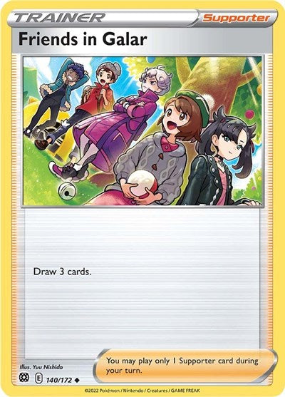 Friends in Galar (SWSH09: Brilliant Stars) Near Mint Reverse Holofoil