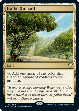 Exotic Orchard (Commander 2020 Ikoria) Light Play