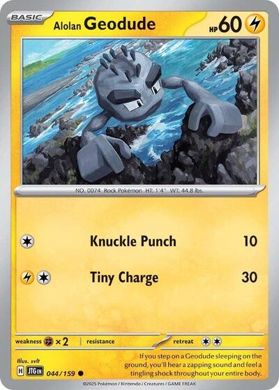 Alolan Geodude (SV09: Journey Together) Near Mint Reverse Holofoil