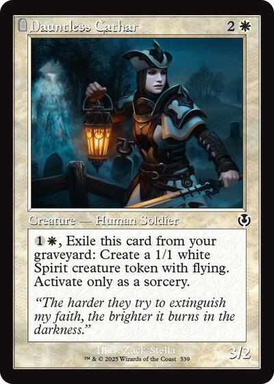 Dauntless Cathar (Retro Frame) (Innistrad Remastered) Light Play Foil
