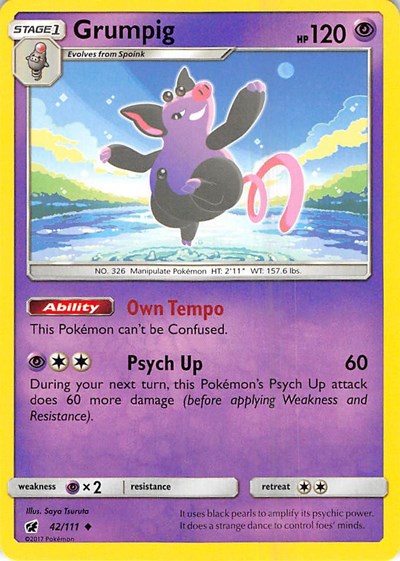 Grumpig (SM - Crimson Invasion) Near Mint