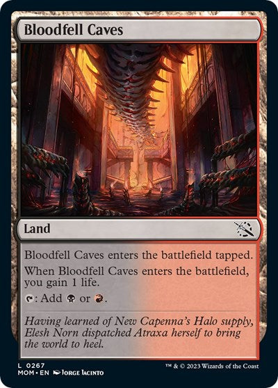 Bloodfell Caves (March of the Machine) Light Play Foil