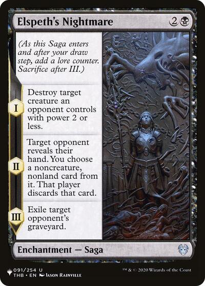 Elspeth's Nightmare (The List) Near Mint