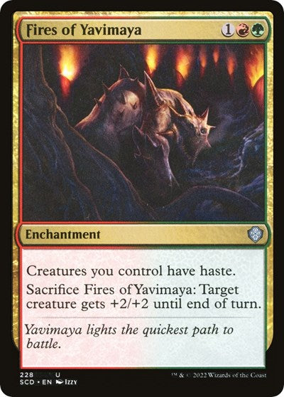 Fires of Yavimaya (Commander 2022 Starter Decks) Light Play