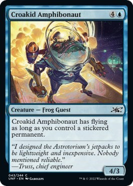Croakid Amphibonaut (Unfinity) Light Play Foil