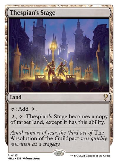 Thespian's Stage (White Border) (Mystery Booster 2) Near Mint