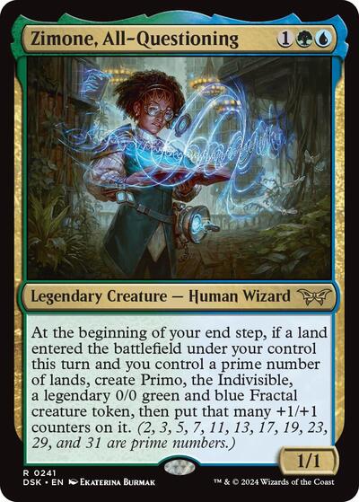 Zimone, All-Questioning (Duskmourn: House of Horror) Near Mint Foil