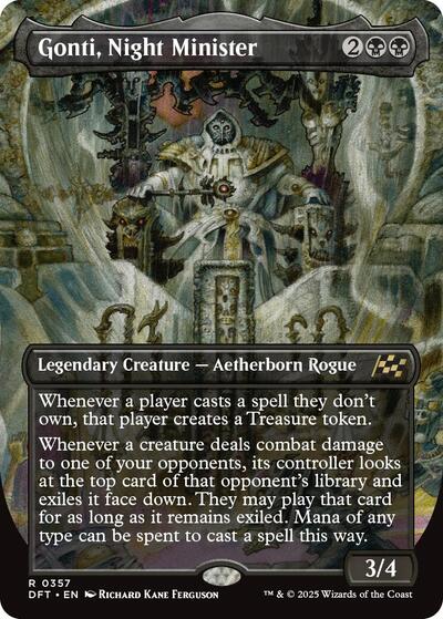 Gonti, Night Minister (Borderless) (Aetherdrift) Near Mint