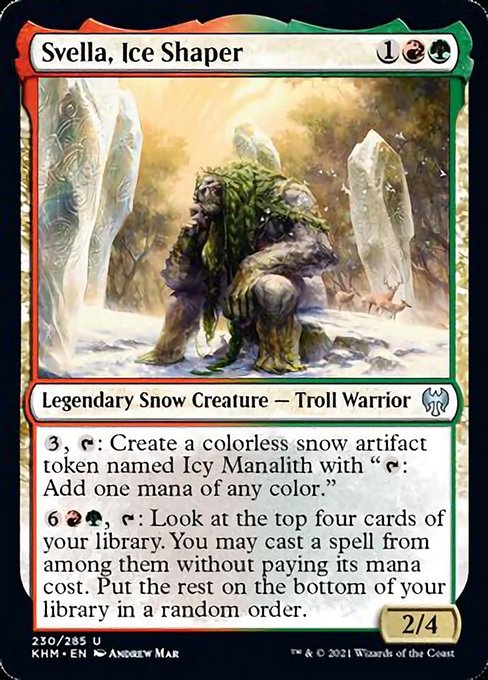 Svella, Ice Shaper (Kaldheim) Light Play Foil