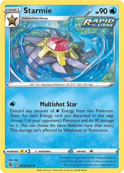 Starmie (SWSH08: Fusion Strike) Near Mint Reverse Holofoil