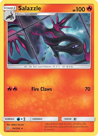 Salazzle (34) (SM - Unified Minds) Near Mint Reverse Holofoil