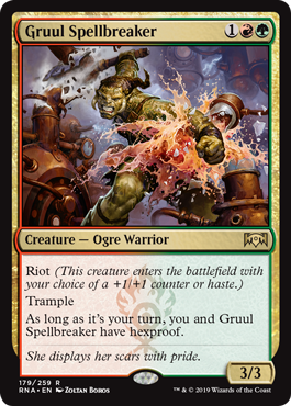 Gruul Spellbreaker (Ravnica Allegiance) Light Play Foil