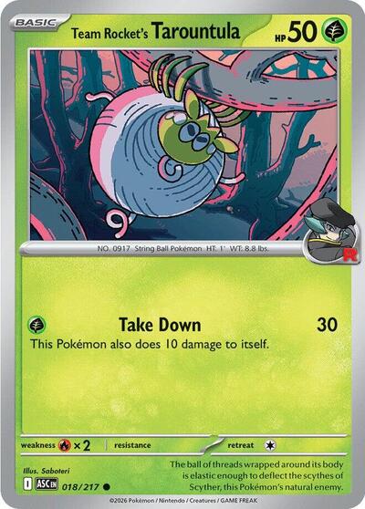 Team Rocket's Tarountula (ME: Ascended Heroes) Near Mint