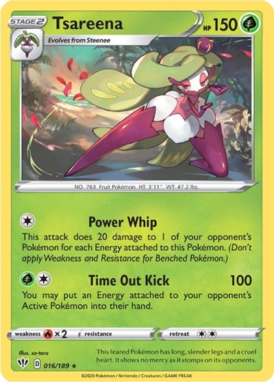 Tsareena (SWSH03: Darkness Ablaze) Near Mint Reverse Holofoil