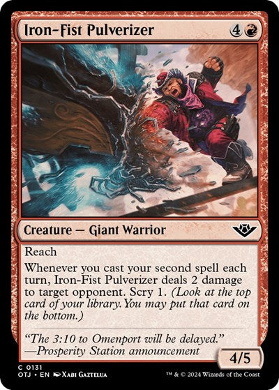 Iron-Fist Pulverizer (Outlaws of Thunder Junction) Light Play Foil