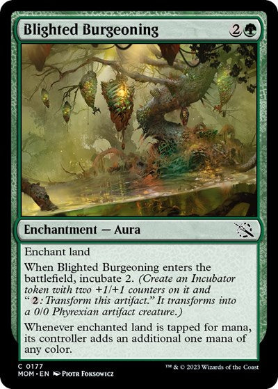 Blighted Burgeoning (March of the Machine) Light Play Foil