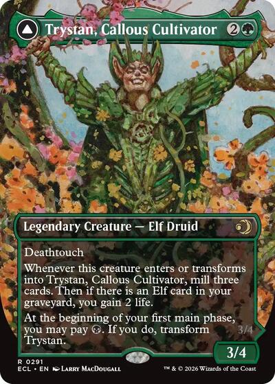 Trystan, Callous Cultivator (Borderless) (Lorwyn Eclipsed) Near Mint
