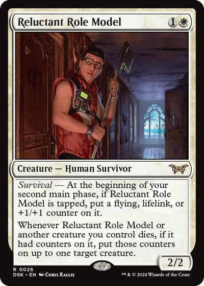 Reluctant Role Model (0026) (Duskmourn: House of Horror) Light Play