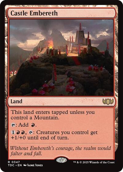 Castle Embereth (Commander: Tarkir: Dragonstorm) Light Play
