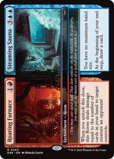 Roaring Furnace / Steaming Sauna (Duskmourn: House of Horror) Near Mint Foil