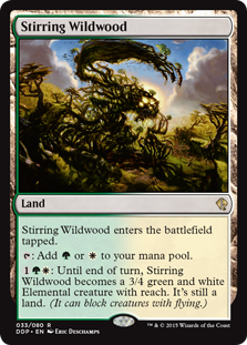 Stirring Wildwood (Duel Decks: Zendikar vs Eldrazi) Light Play
