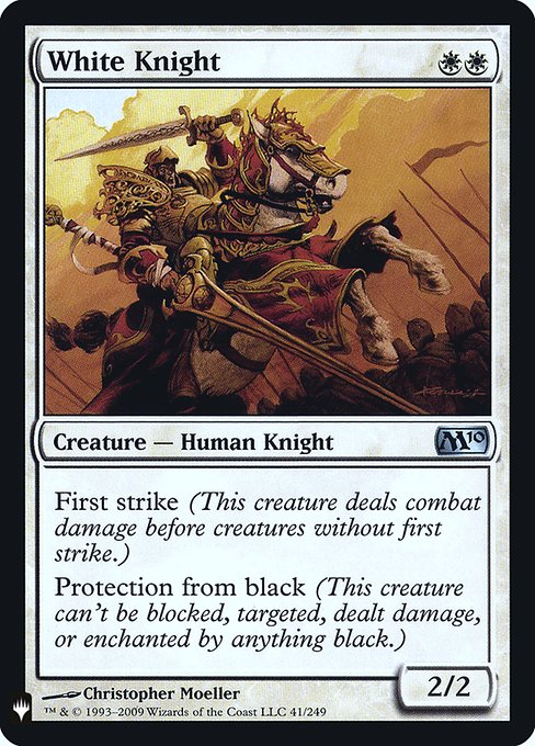 White Knight (Mystery Booster Retail Edition Foils) Light Play Foil