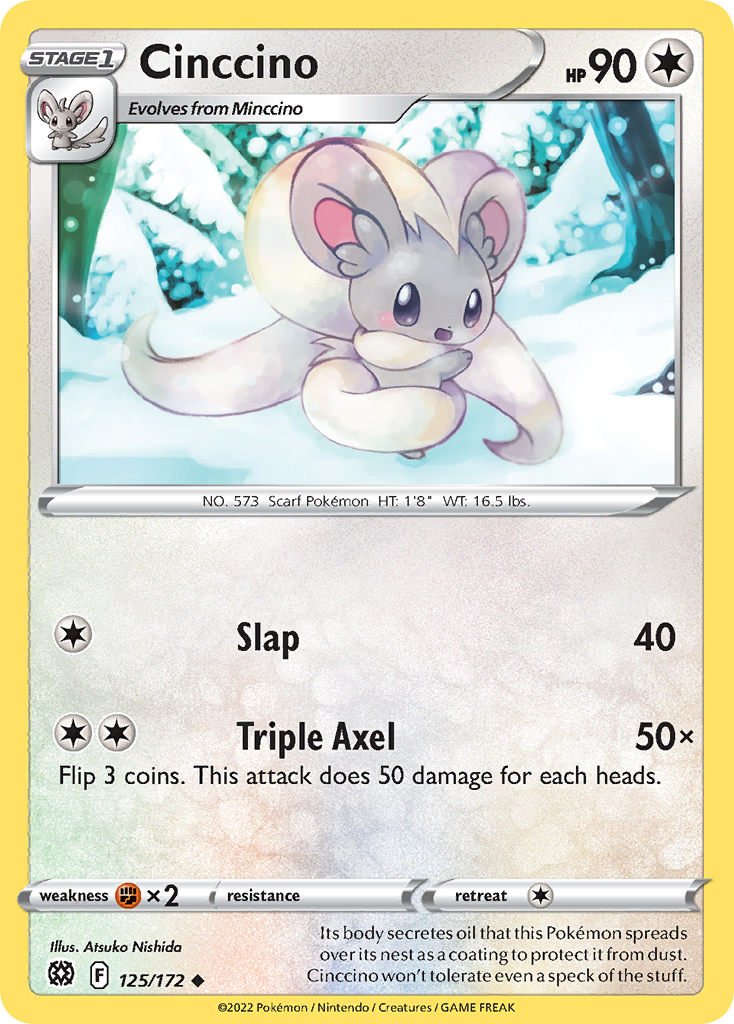 Cinccino (SWSH09: Brilliant Stars) Near Mint Reverse Holofoil