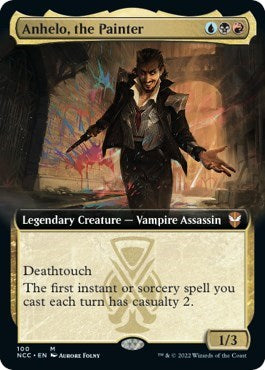 Anhelo, the Painter (Extended Art) (Commander: Streets of New Capenna) Light Play Foil