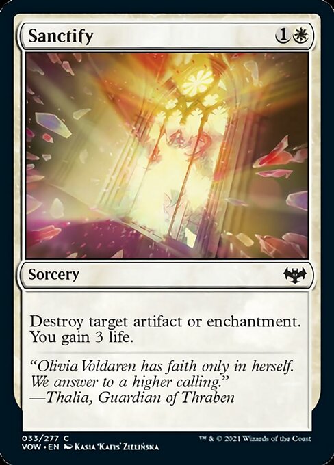 Sanctify (Innistrad: Crimson Vow) Light Play Foil