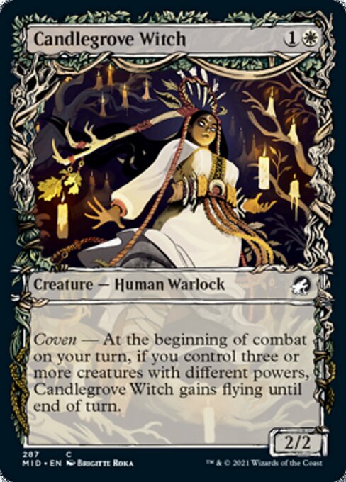 Candlegrove Witch (Showcase) (Innistrad: Midnight Hunt) Light Play Foil
