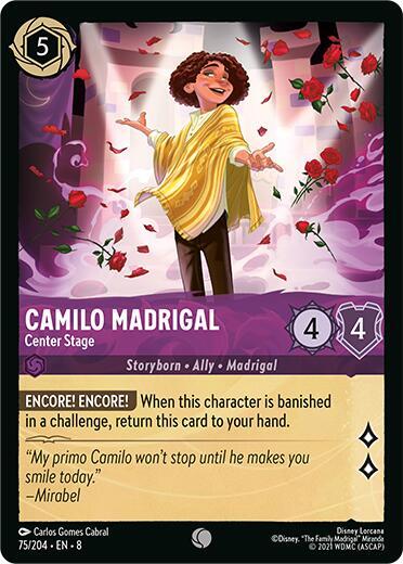 Camilo Madrigal - Center Stage (Reign of Jafar) Near Mint